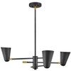 Lark Birdie 3 - Light Chandelier in  Black/Lacquered Brass - 2 of 4