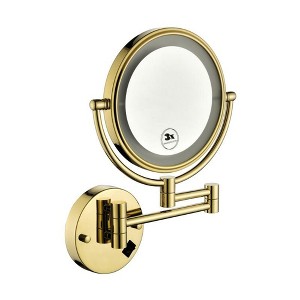 Lycvki 8 Inch Wall Mount Two-Sided Magnifying Makeup Vanity Mirror with 1X/3X Magnification and 360 Degree Rotation - 1 of 4