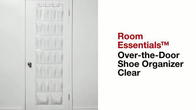 Over-the-Door Shoe Organizer Clear - Room Essentials&#8482;, 2 of 9, play video