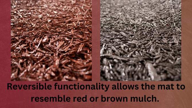 Reversible Rubber Mulch Landscaping Mat Red/Brown - Backyard Expressions, 2 of 7, play video