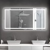 72"×36" LED Bathroom Vanity Mirror with Lights, Anti-Fog Wall Mounted Mirror with Dimmable Touch Switch for Bathroom-The Pop Home - 3 of 4