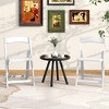 Tangkula Set of 8 Dining Chairs w/ Rubber Wood Legs & Padded Seat for Home Office Events - 3 of 4