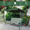 SUGIFT 3-Seat Patio Swing Glider Chair with Canopy - 4 of 4
