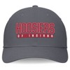 NCAA Indiana Hoosiers Cotton Twill Snapback Hat: Adjustable Gray Baseball Cap - 2 of 4
