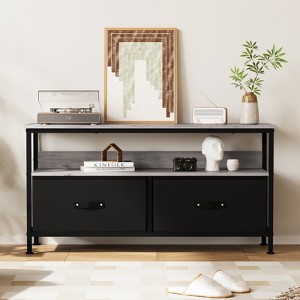 55 Inch TV Stand for Living Room, Media Console Featuring Open Shelf, Television Chest with Storage for Bedroom - 1 of 4