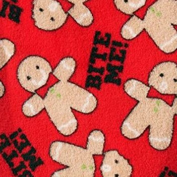 red - bite me gingerbread man