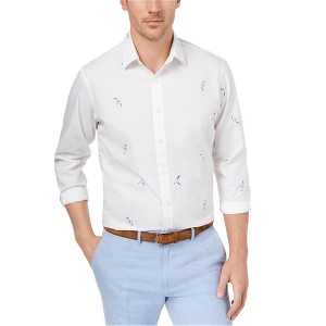Club Room Mens Bird Print Button Up Shirt - 1 of 1