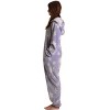 Just Love Womens One Piece Winter Holiday Adult Bodysuit Faux Shearling Lined Hoody Xmas Pajamas - 3 of 4