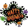 LoonBalloon 31" Halloween Striped Splat Foil Balloon with 4 Latex Balloons – Spooky Party Decoration Set - 2 of 4