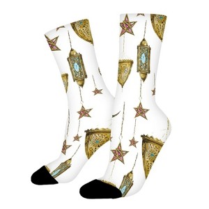 Vintage Steampunk Clock Women Printed Crew Socks Funny Funky Socks Soft Polyester Novelty Gifts for Artists Men - 1 of 1