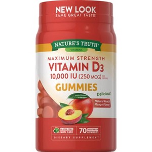 Nature's Truth Vitamin D 10000 IU Gummies - 70ct - 1 of 4