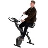 NAYSAYE Exercise Trainer Folding Recumbent Upright Bike with Arm Resistance Bands for Full Body Workout, Black, 41.30"*18.90"*46.50" - 2 of 4