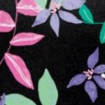 black multi floral