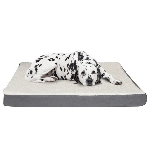 Orthopedic Dog Bed 2 layer 44x35 inch Memory Foam Pet Mattress With Machine washable Cover For Large Dogs Up To 100lbs By Petmaker gray Target