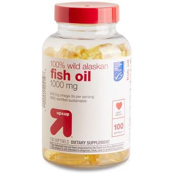 100% Wild Alaskan Fish Oil Dietary Supplement Softgels - 100ct - up & up™