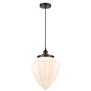 Bullet - 1 Light Cord Hung Mini Pendant In Modern Style-17 Inches Tall and 12 Inches Wide - 1 of 1