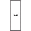 PosterPalooza | Panoramic Textured Grey Picture Frame - UV Acrylic, Foam Board Backing, Hanging Hardware - 2 of 4