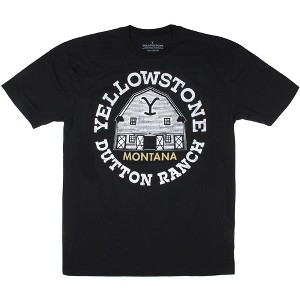 Yellowstone TV Show Mens' Dutton Ranch Barn Design Big and Tall T-Shirt Adult - 1 of 3