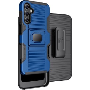 Nakedcellphone Combo for Samsung Galaxy A15 5G - Rugged Phone Case with Stand and Belt Clip Holster - 1 of 4