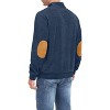 Coolmee Men's Casual Corduroy Sweatshirt Long Sleeve Stand Collar 1/4 Button Up Pullover Fall Polo Sweaters - 2 of 4