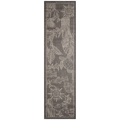Liora Manne Carmel  Indoor/Outdoor Rug  Black..