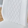 Lyngins Modern Dining Chairs with High Backrest,Upholstered Kitchen Chairs with Anti-slip Footpads,PU Chairs for Dining Room,Kitchen - 4 of 4