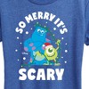 Women's - Monsters, Inc. - So Merry Its Scary Short Sleeve Graphic T-Shirt - 2 of 4