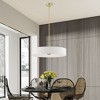 Livex Lighting Venlo 5 - Light Pendant in  Satin Brass/Shiny White - 3 of 4