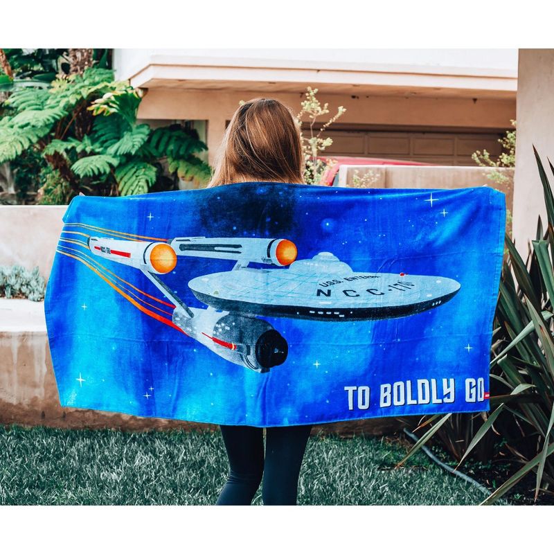 Ukonic Star Trek: The Original Series "Boldly Go" Beach Towel | 60 x 30 Inches, 3 of 8
