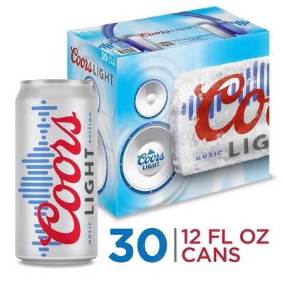 Coors Light Beer - 30pk/12 fl oz Cans