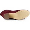 Allegra K Women's Rounded Toe Foldable Ankle Block Heel - 4 of 4