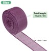 Unique Bargains Burlap Wired Edge Durable Thick Fabric Ribbons for DIY Crafts 1 Pc - 3 of 4