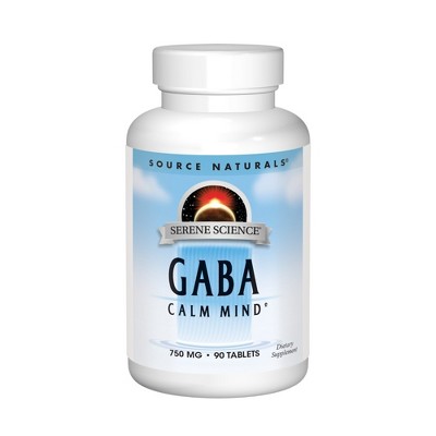 GABA 750mg by Source Naturals, Inc.  -  90 Tablet