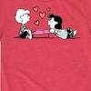 Boys' - Peanuts - Lucy And Schroeder Heart Thoughts Short Sleeve Graphic T-Shirt - 2 of 4