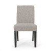 Upholstered Contemporary Armless Dining Chairs – Set of 2 Accent Side Leisure Chairs with Rubberwood Legs -Christopher Knight Home Wingback Chairs - 3 of 4