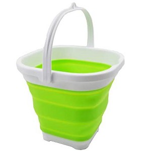 SAMMART 2.6L (0.68 Gallon) Super Mini Sqare Collapsible Plastic Bucket - 1 of 4