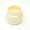 Scented Wax Candle Jar with Lid- Pastel Yellow - 3 of 4