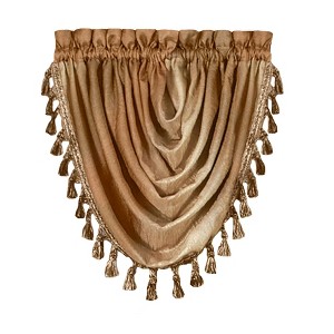 GoodGram Ombre Crushed Satin Sheer Single Window Curtains & Valances - 1 of 4