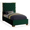 Meridian Furniture,Lana Velvet Bed - 2 of 3