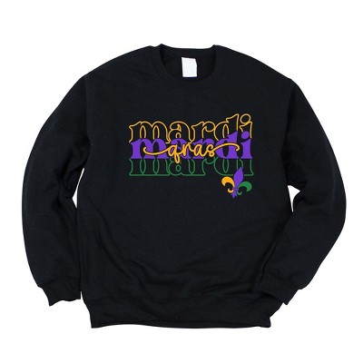 Simply Sage Market Women's Graphic Sweatshirt Mardi Stacked Cursive