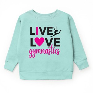 The Juniper Shop Live Love Gymnastics Youth Sweatshirt - 1 of 4