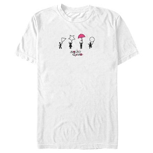 Men's Squid Game Silhouette Icons T-Shirt - 1 of 4