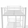 NicBex Twin over Twin Bunk Bed Metal Bed Frame with Trundle, Ladder and Full Length Guardrail, Space Saving, No Box Spring Required - 4 of 4