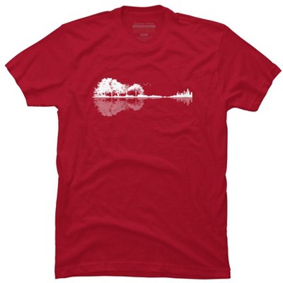 Men's Design By Humans Nature Guitar By Maryedenoa T-Shirt