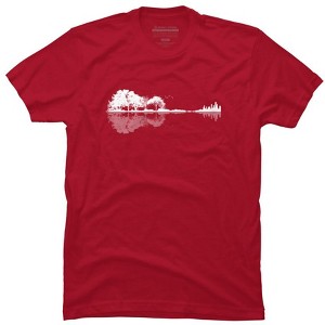 Men's Design By Humans Nature Guitar By Maryedenoa T-Shirt - 1 of 4