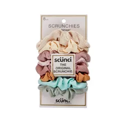 scunci Basics Fashion Small Scrunchies - Dusty Pastels - 8pk