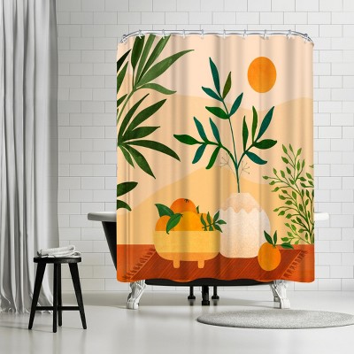 Americanflat Boho Summer by Modern Tropical 71" x 74" Shower Curtain