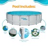 Summer Waves Elite 18ft x 48in Metal Frame Outdoor Backyard Above Ground Pool Set with Filter Pump, Ladder, Ground Cloth, Cover, and Maintenance Kit - 3 of 4