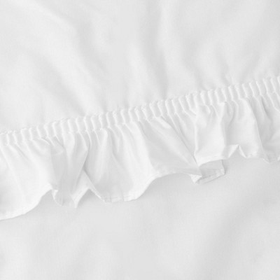White Sheer Cotton Blend Rod Pocket Cafe Curtain