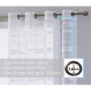 HLC.ME Broadway Stripe Decorative Semi Sheer Light Filtering Grommet Window Treatment Curtain Panels - Set of 2 - 2 of 4